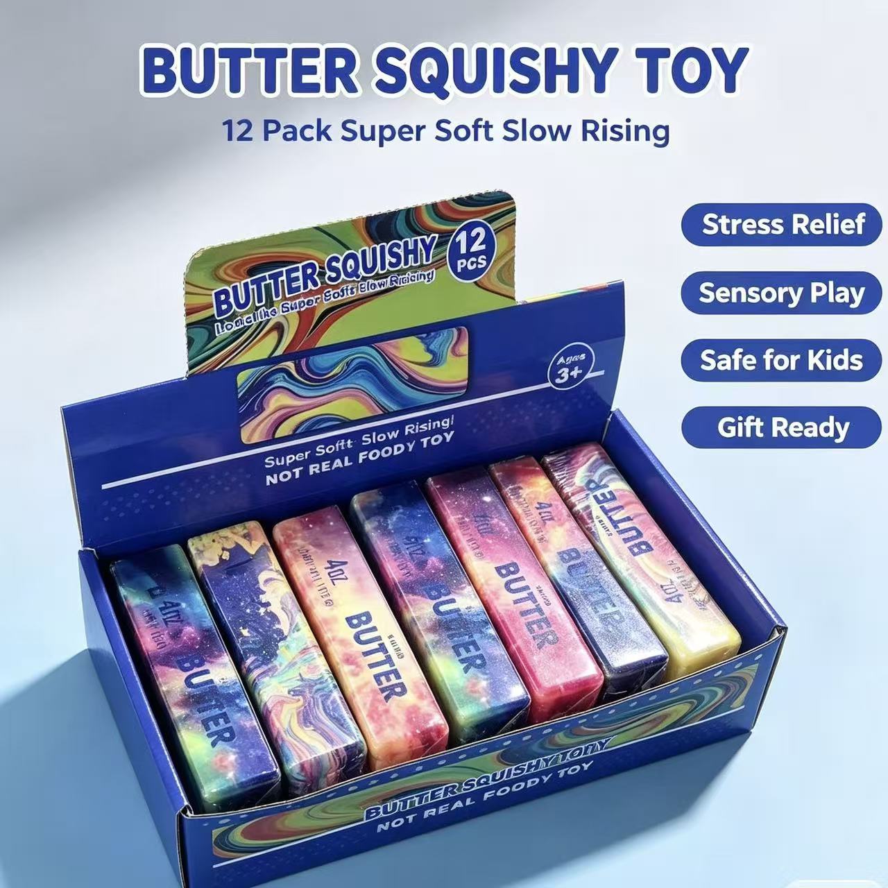 Party Games Graduation - 1-12pcs 스퀴시 버터 스틱 피젯 토이