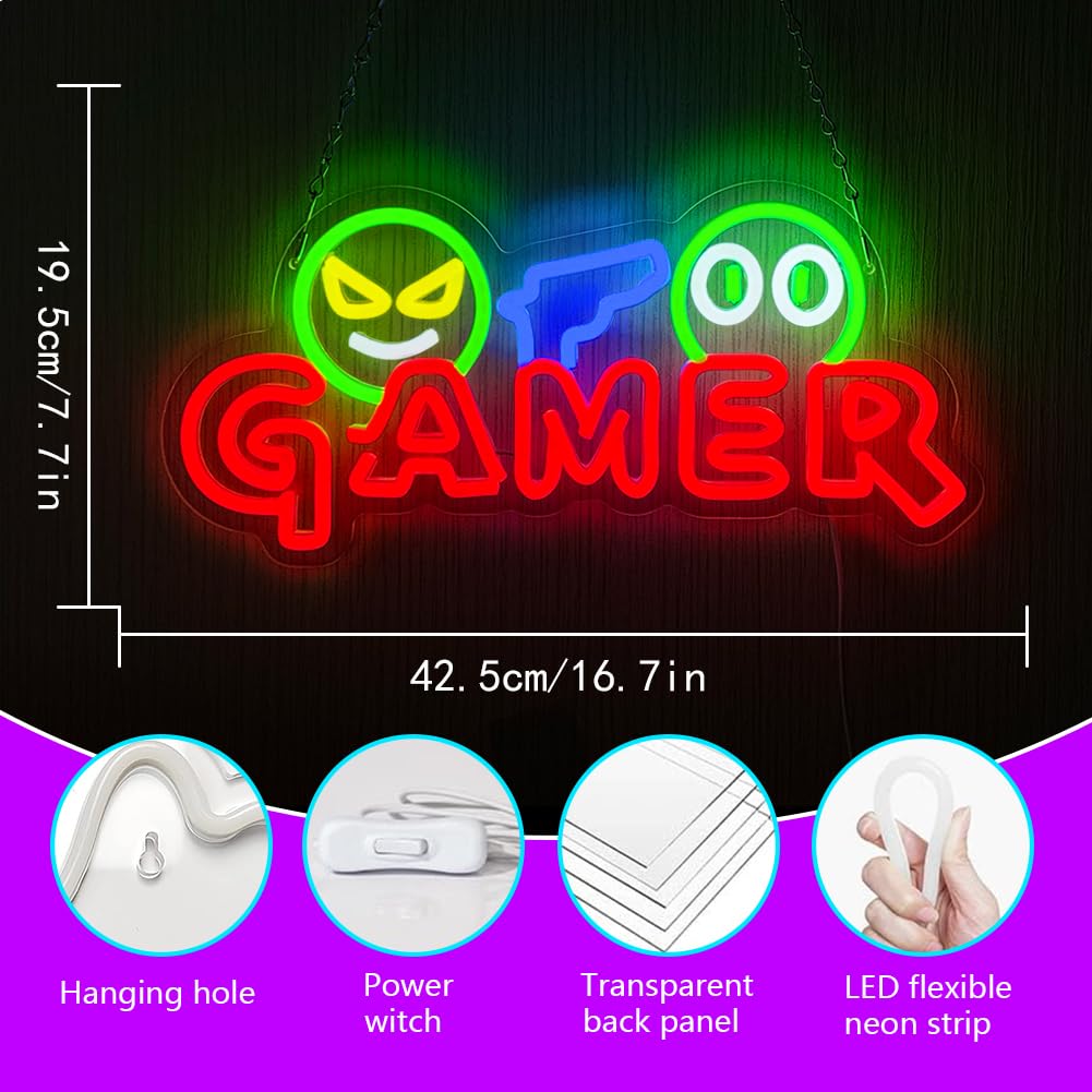 게이머 네온사인 LED 벽등 맞춤형 다채로운 게임 네온 - Party Games Graduation 리뷰 및 가격