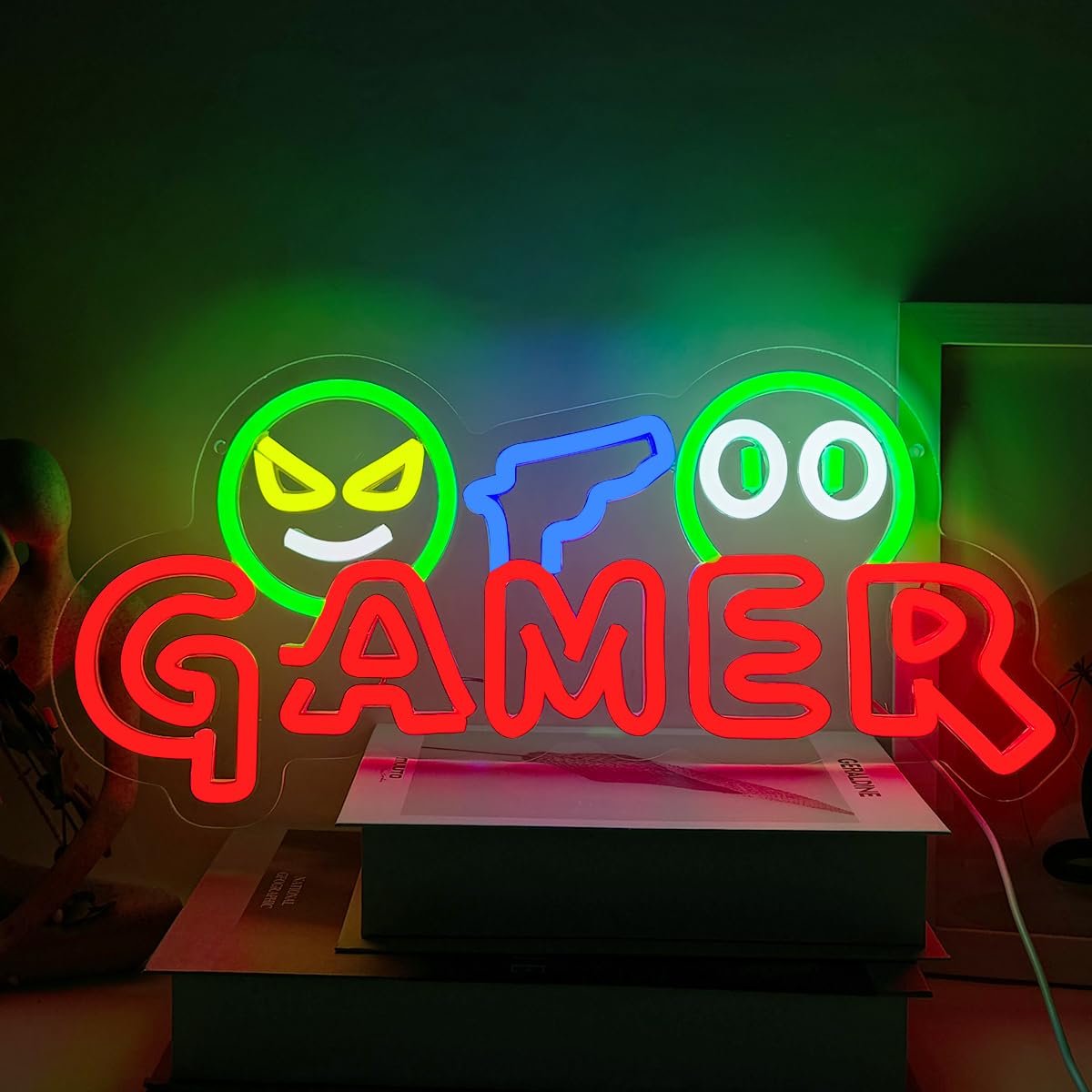 게이머 네온사인 LED 벽등 맞춤형 다채로운 게임 네온 - Party Games Graduation 리뷰 및 가격